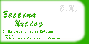 bettina matisz business card